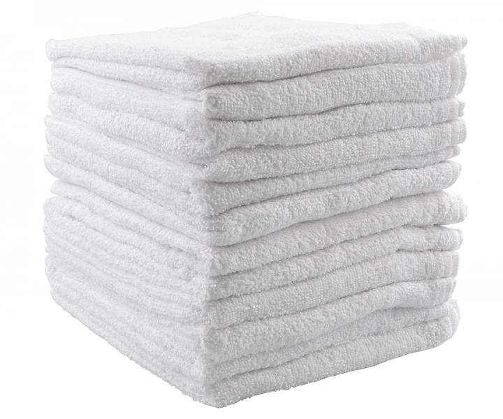 Uter�ky frot� 80 x 50 cm, 100% bavlna, Sibel, biele - 12 ks