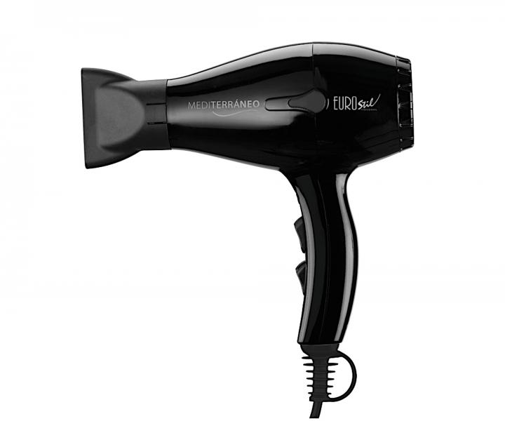 Profesionlny fn na vlasy Eurostil Professional Mediterrneo - 2000 W, ierny