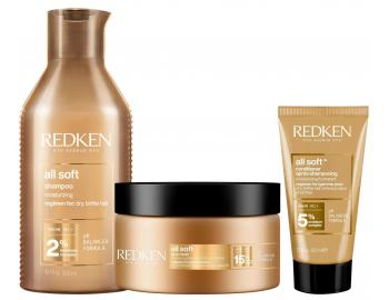 Vy�ivuj�ca sada pre such� a krehk� vlasy Redken All Soft + starostlivos� 50 ml zadarmo