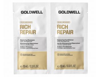 �amp�n a kondicion�r pre such� a po�koden� vlasy Goldwell Dualsenses Rich Repair - 2x10 ml