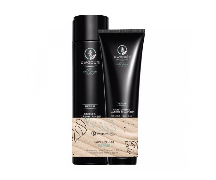 Sada pre pokoden vlasy Paul Mitchell Awapuhi Wild Ginger Repair Duo - ampn + starostlivos