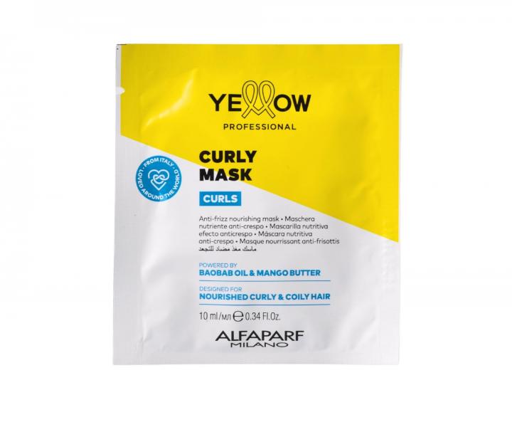 Maska pre vlnit�, kudrnat� a afro vlasy Yellow Professional Curls Curly Mask - 10 ml (bonus)