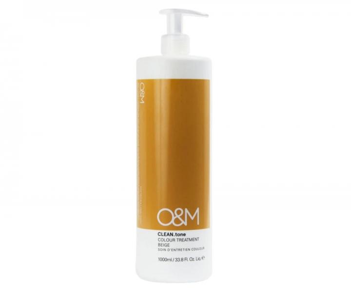 T�novacia starostlivos� na vlasy O&M Clean.tone Colour Treatment Beige - 1000 ml - b�ov�