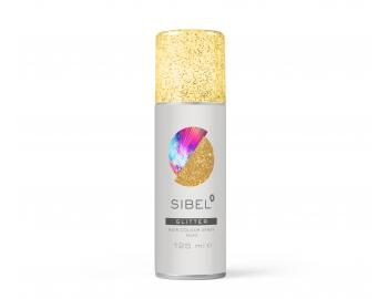 Farebný sprej na vlasy Sibel Hair Colour - zlaté trblietky