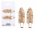 Spony do vlasov s podlo�kami Sister Young Lily Makeup Hair Clips Set - 6 cm, 2 ks - kr�movob�ov�