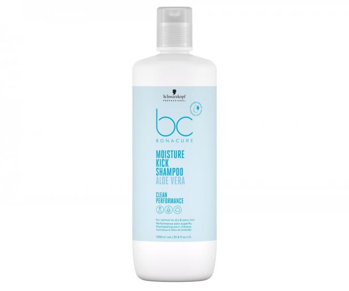 Hydratan ampn Schwarzkopf Professional BC Bonacure Moisture Kick Shampoo - 1000 ml