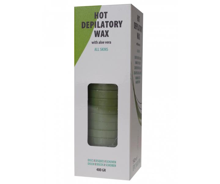 Depila�n� vosk pre v�etky typy pleti s Aloe Vera Sibel Discs - 400 g