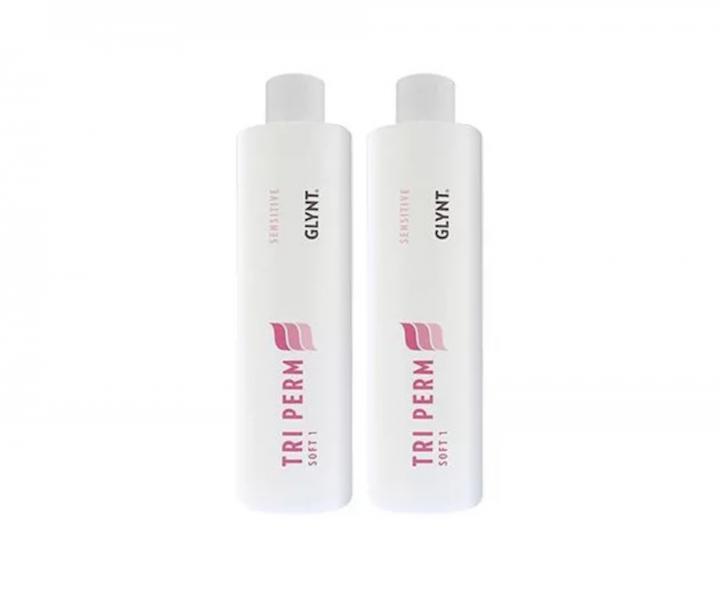 Ondula�n� roztok pre hust� vlasy Glynt Tri Perm Sensitive Soft 1 - 2 x 500 ml