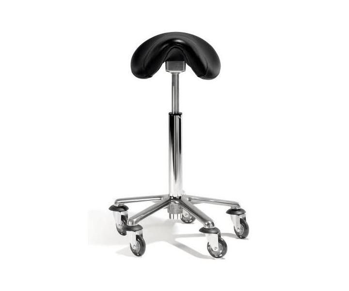 Taburet na kolieskach Sibel Saddle L - ierny