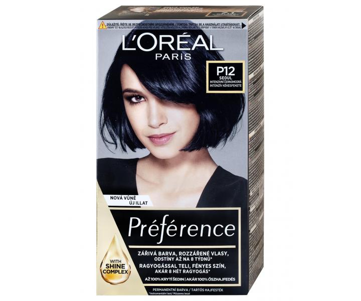 Permanentn farba Loral Prfrence P12 intenzvna iernomodr