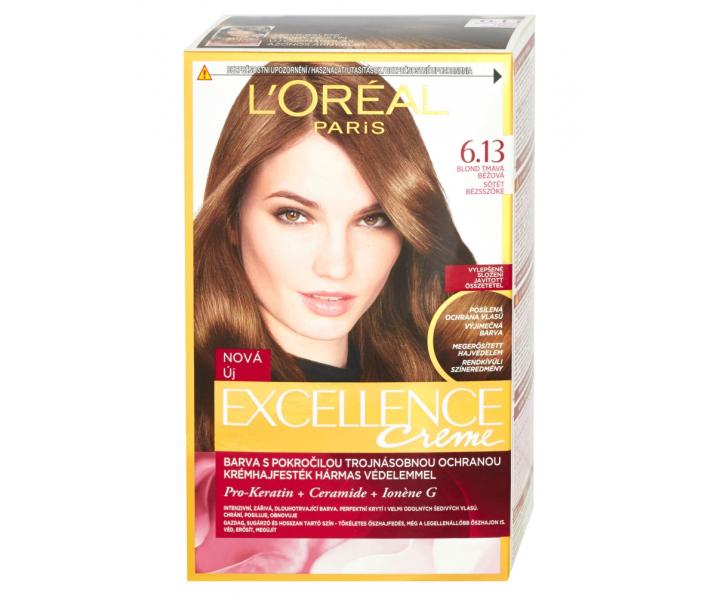 Permanentn� farba Lor�al Excellence 6.13 tmav� blond b�ov�