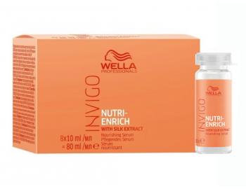Ampulky pre suché a poškodené vlasy Wella Invigo Nutri-Enrich Nourishing Serum - 8 x 10 ml