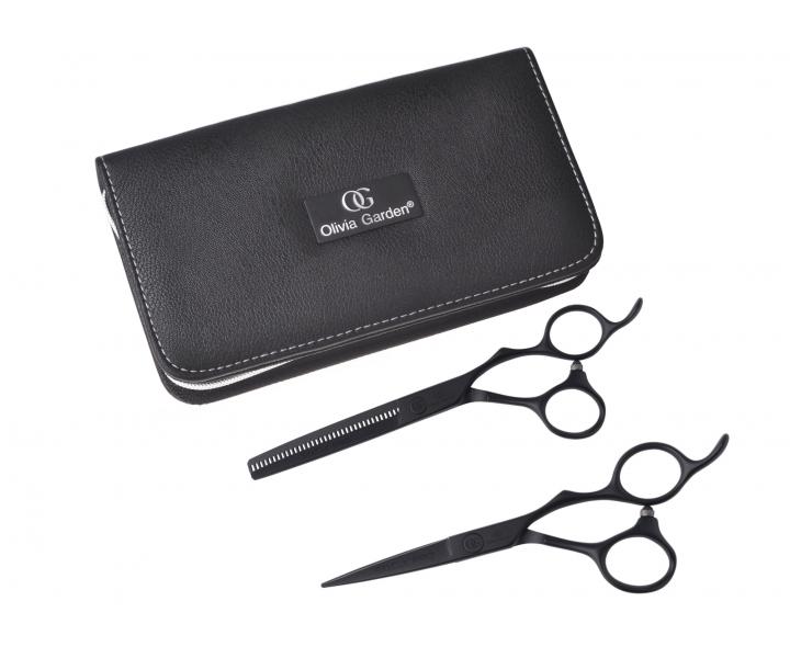 Sada kadernckych nonc 5,75"a efilanch nonc 6,35" SilkCut Pro Matt Black Olivia Garden