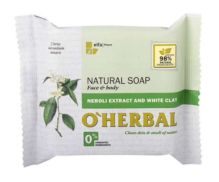 Prrodn mydlo pre cel telo s extraktom z neroli a bielou hlinou O`Herbal Neroli - 100 g