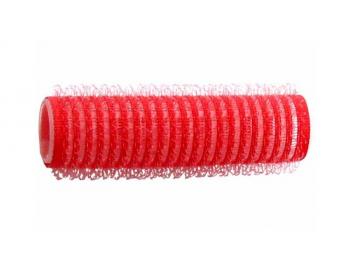 Natáčky na vlasy Duko Velcro pr.15 mm, 6 ks - samodržiace, červené