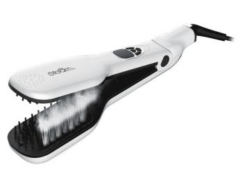 Profesion�lna �ehli�ka / kefa na vlasy s parou SteamBrush - biela