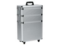 Sekcionlny kufor na kolieskach Sibel Modular - strieborn