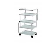 Kozmetick stolk na kolieskach Silverfox 1012 - biely