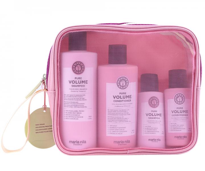 Darekov sada pre objem jemnch vlasov Maria Nila Pure Volume + kozmetick taka zadarmo