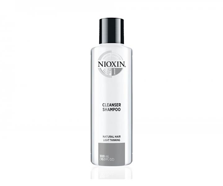 ampn pre mierne rednce prrodn vlasy Nioxin System 1 Cleanser Shampoo - 300 ml