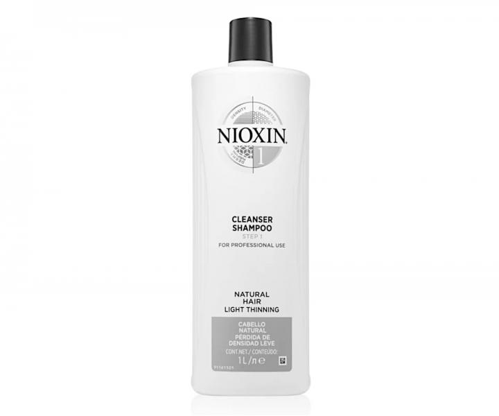 ampn pre mierne rednce prrodn vlasy Nioxin System 1 Cleanser Shampoo - 1000 ml