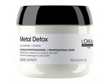 Maska pre farben� a po�koden� vlasy Lor�al Professionnel Serie Expert Metal Detox - 75 ml