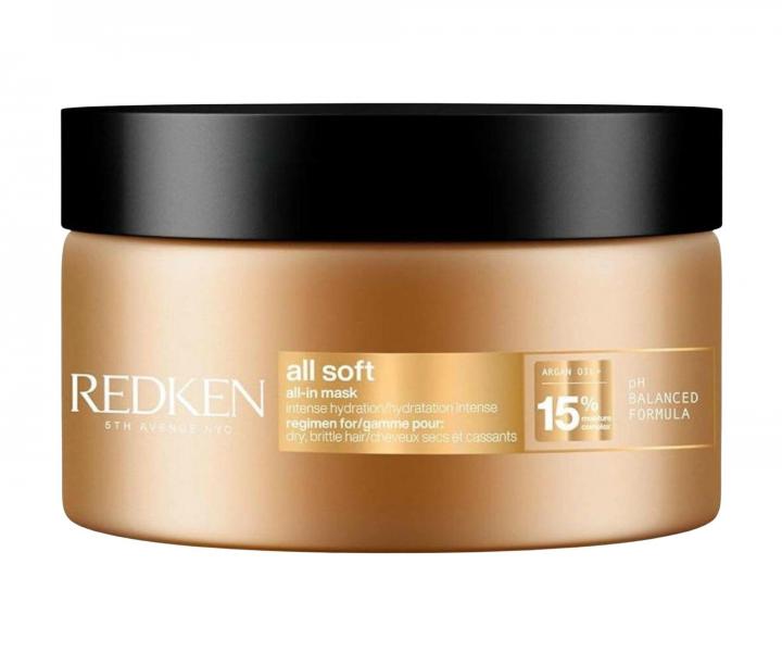 H�bkovo vy�ivuj�ca a hydrata�n� maska pre such� a krehk� vlasy Redken All Soft All-In Mask - 100 ml