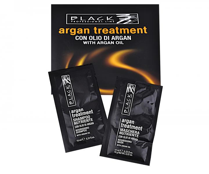 ampn a maska pre pokoden vlasy Black Argan Treatment - 2 x10 ml