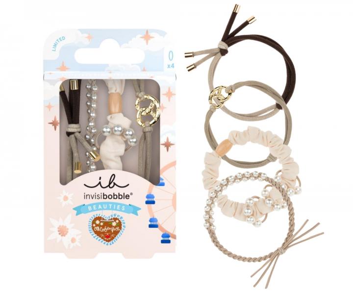 Sada ozdobn�ch gumi�iek do vlasov Invisibobble Beauties Charivari - 4 ks