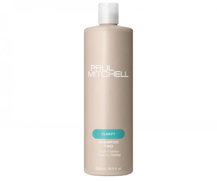 Hbkovo istiaci ampn pre mastiace sa vlasy Paul Mitchell Clarify Shampoo Two - 500 ml