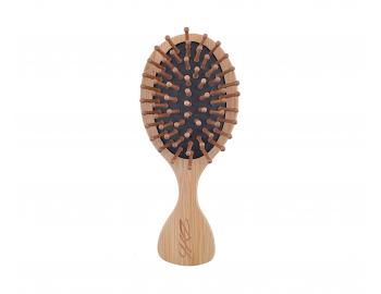 Bambusová masážna kefa na vlasy Detail - Hair style Bamboo Brush - 13,7 x 5,8 cm