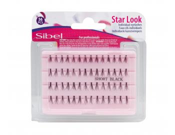 Umel trsov riasy Sibel Star Look Individual Eyelashes - vekos S, 56 ks