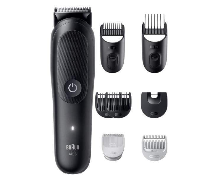 Multifunkn zastrihva vlasov, fzov a tela Braun Series 5 AIO5540 - ierny