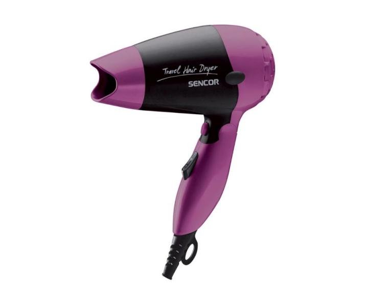 Cestovn� f�n na vlasy Sencor SHD 6400V - 850 W, fialovo-�ierny