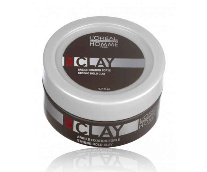 Silno fixan zmatujci hlina Loral Homme Clay - 50 ml