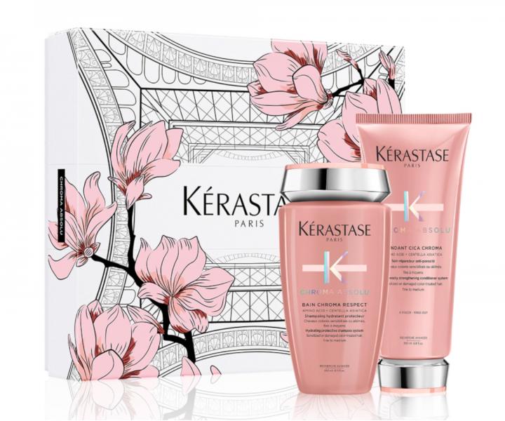Dar�ekov� sada pre hydrat�ciu a posilnenie farben�ch vlasov K�rastase Chroma Absolu Spring Box
