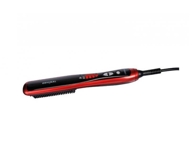 Uhladzujci nahrivacie hrebe na vlasy Original Best Buy Lisseox - erveno-ierny