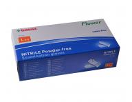 Jednorazov nitrilov rukavice Batist Flower Premium 100 ks - L