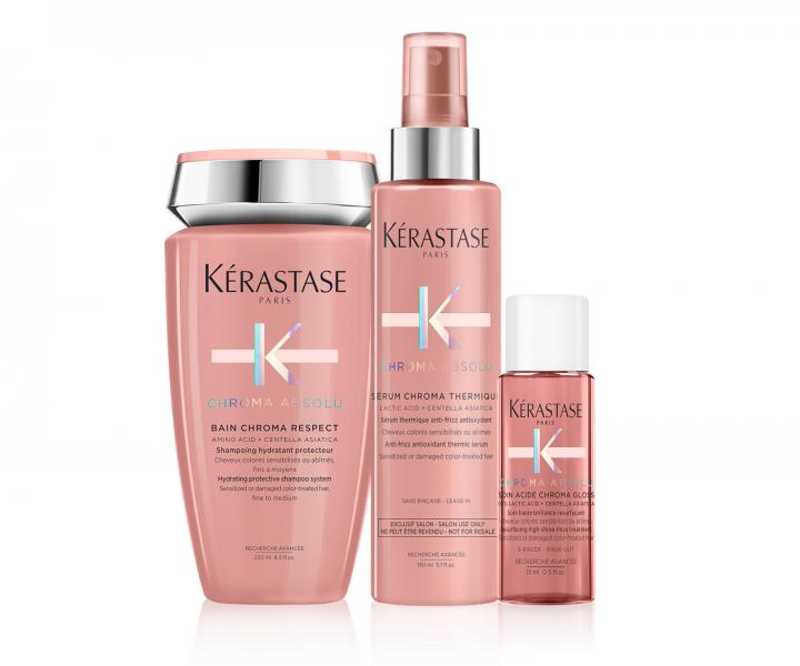 Sada pre farben vlasy Krastase Chroma Absolu + starostlivos pre lesk 15 ml zadarmo
