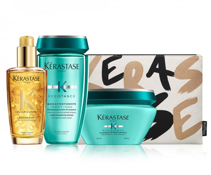 Sada pre podporu rastu vlasov K�rastase Resistance Extentioniste + kozmetick� ta�ti�ka zadarmo