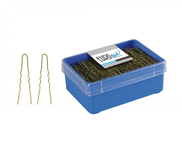 Vlnit vlsenka Eurostil Professional - 5,5 cm, zlat - 400 ks