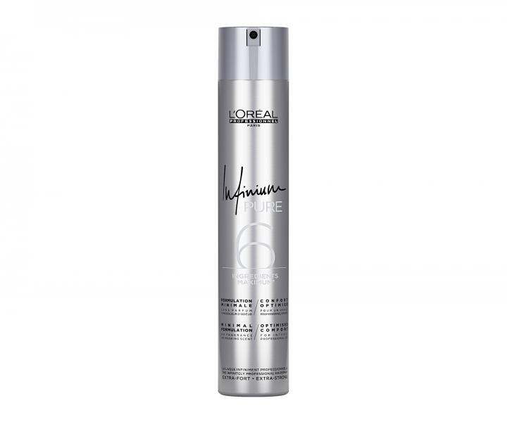 Lak na vlasy Lor�al Professionnel Infinium Pure Extra Strong - ve�mi siln� fix�cia - 500 ml