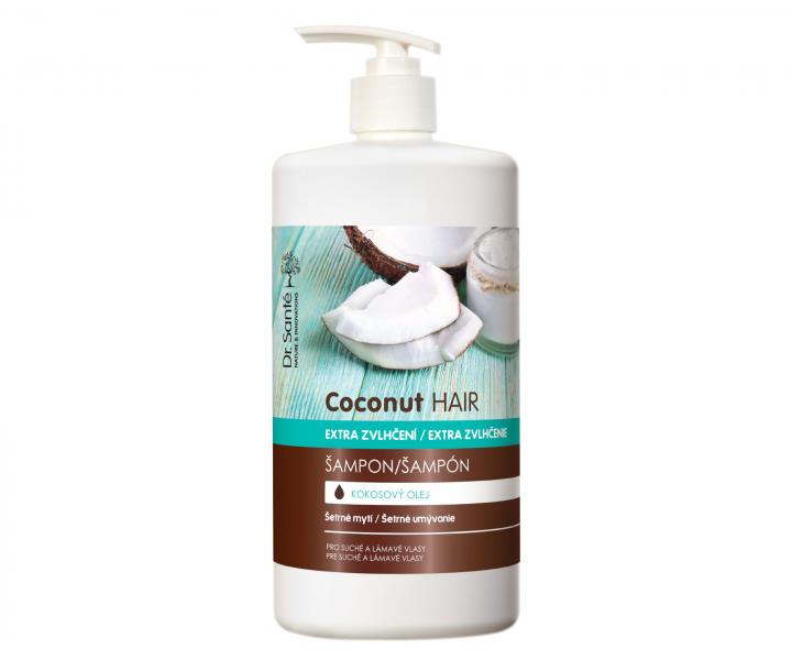 Hydratan ampn pre krehk a such vlasy Dr. Sant Coconut - 1000 ml