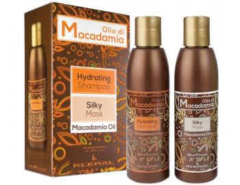 Hydratačná sada pre suché a krehké vlasy Kléral Olio di Macadamia - šampón 150 ml + maska 150 ml