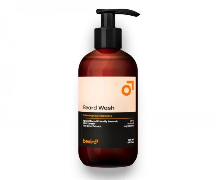 Prrodn ampn na fzy Beviro Beard Wash - 250 ml