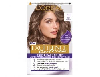 Permanentná farba Loréal Excellence Cool Creme 7.11 ultra popolavá blond