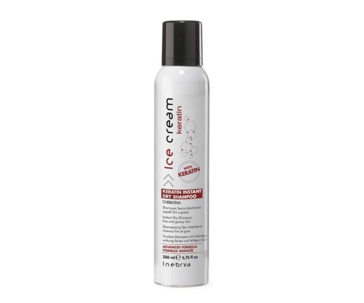 Suchý šampón pre jemné a mastné vlasy Inebrya Keratin - 200 ml