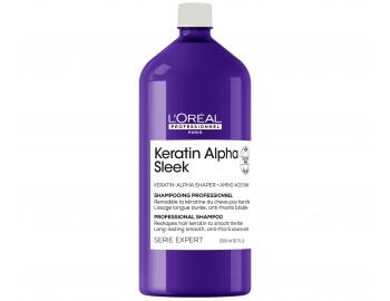 �amp�n pre dlhotrvaj�ce uhladenie krepat�ch vlasov Lor�al Professionnel Serie Expert Keratin Alpha Sleek - 1500 ml