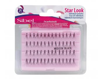 Umel trsov riasy Sibel Star Look Individual Eyelashes - vekos M, 56 ks