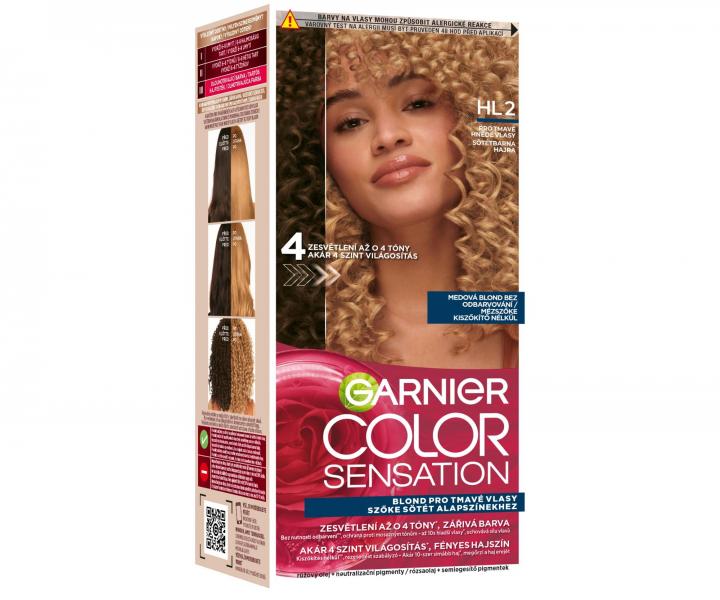 Permanentn zosvetujca farba na vlasy Garnier Color Sensation - HL2 medov blond